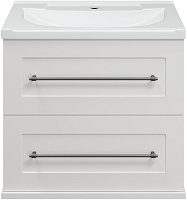 Misty Тумба под раковину Марта 60 подвесная белая глянцевая